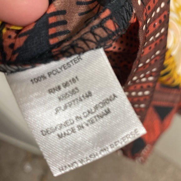 Bepop‎ small romper black yellow brown rust Aztec romper - Picture 6 of 6